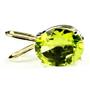 P002, Peridot, 14k Gold Pendant