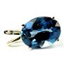 P040, London Blue Topaz 14K Gold Pendant