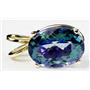 P040, Neptune Garden Topaz 14k Gold Pendant