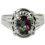 SR284, Mystic Fire Topaz, 925 Sterling Silver Ring