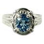 SR284, Swiss Blue Topaz, 925 Sterling Silver Ring