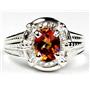 SR284, Twilight Fire Topaz, 925 Sterling Silver Ring
