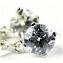 925 Sterling Silver Leverback Earrings, Cubic Zirconia, SE017