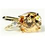 P022, Champagne CZ 14k Gold Pendant