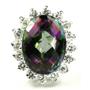 SR310, Mystic Fire Topaz Sterling Silver Ring