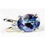 P021, Neptune Garden Topaz 14k Gold Pendants