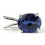 925 Sterling Silver Pendant, Created Blue Sapphire, SP002