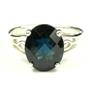 SR139, London Blue Topaz, 925 Sterling Silver Ring