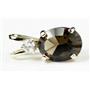 P021, Smoky Quartz, 14k Gold Pendants