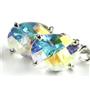 925 Sterling Silver Threader Earrings, Mercury Mist Topaz, SE003
