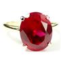 10K, 14K or 18K Gold Ladies Ring, Created Ruby, R055
