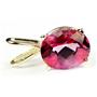 P002, Pure Pink Topaz, 14k Gold Pendant