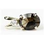 P020, Smoky Quartz, 14k Gold Pendant