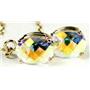 14k Gold Threader Earrings, Mercury Mist Topaz, E003