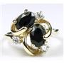 10K, 14K or 18K Gold Ladies Ring, Black Onyx, R016