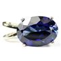 925 Sterling Silver Pendant, Created Blue Sapphire, SP084