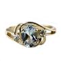 10K, 14K or 18K Gold Ladies Ring, Aquamarine, R176