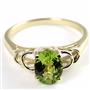 10K, 14K or 18K Gold Ladies Ring, Manchurian Peridot, R300