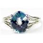 SR280, Neptune Garden Topaz, Sterling Silver Ring