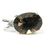 925 Sterling Silver Pendant, Smoky Quartz, SP085
