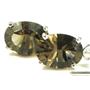925 Sterling Silver Threader Earrings, Smoky Quartz, SE003