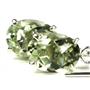 925 Sterling Silver Threader Earrings, Green Amethyst (Prasiolite), SE003