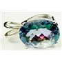 925 Sterling Silver Pendant, Neptune Garden Topaz, SP004