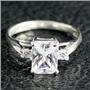 SR171, Cubic Zirconia, 925 Sterling Silver Ladies Ring
