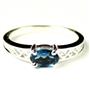 SR362, London Blue Topaz, 925 Sterling Silver Ladies Ring