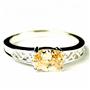 SR362, Champagne CZ, 925 Sterling Silver Ladies Ring