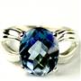 SR361, Neptune Garden Topaz, 925 Sterling Silver Ladies Ring