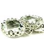 925 Sterling Silver Leverback Earrings, Green Amethyst (Prasiolite), SE109