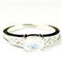 SR362, Rainbow Moonstone, 925 Sterling Silver Ladies Ring