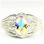 SR365, Mercury Mist Topaz, 925 Sterling Silver Ladies Ring