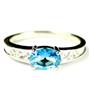 Paraiba Topaz, 925 Sterling Silver Ladies Ring, SR362
