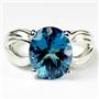Paraiba Topaz, 925 Sterling Silver Ladies Ring, SR361