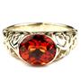 10K, 14K or 18K Gold Ladies Ring, Created Padparadscha Sapphire, R360