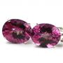925 Sterling Silver Leverback Earrings, Pure Pink Topaz, SE107