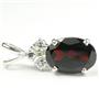 925 Sterling Silver Pendant, Mozambique Garnet, SP043