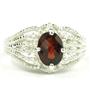 SR365, Mozambique Garnet, 925 Sterling Silver Ring
