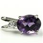 925 Sterling Silver Pendant, Amethyst, SP021