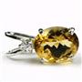 925 Sterling Silver Pendant, Citrine, SP021