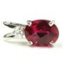 925 Sterling Silver Pendant, Created Ruby, SP021
