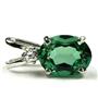 925 Sterling Silver Pendant, Russian Nanocrystal Emerald, SP021