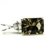 925 Sterling Silver Pendant, Smoky Quartz, SP042