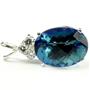 925 Sterling Silver Pendant w/accents, Neptune Garden Topaz, SP016