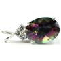 925 Sterling Silver Pendant w/accents, Mystic Fire Topaz, SP016