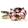 P040, Pure Pink Topaz 14K Gold Pendant