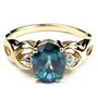 10K, 14K or 18K Gold Ladies Ring, Paraiba Topaz, R243