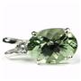 925 Sterling Silver Pendant, Green Amethyst, SP019